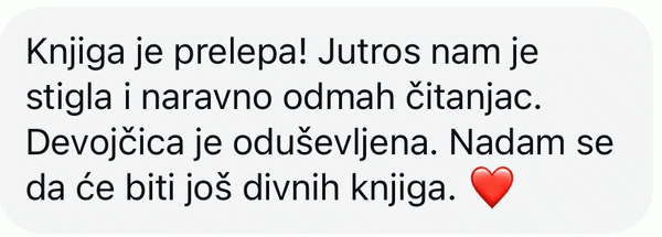 Oduševljenje devojčice prelepom knjigom odmah po stizanju