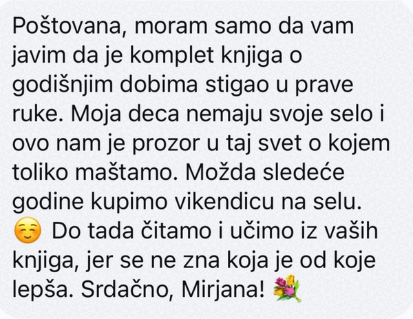 Komplet knjiga o godišnjim dobima kao prozor u svet sela za decu iz grada